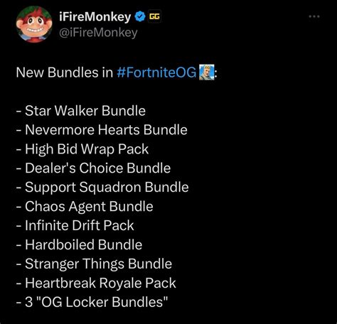 New Bundle. Via: (@iFireMonkey) : r/FortniteLeaks